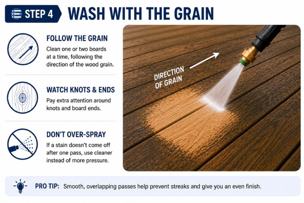 Pressure washer PSI and nozzle settings